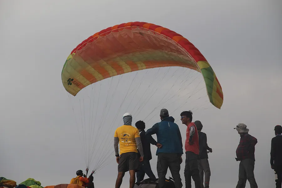 Brief After Winch Paragliding in Tamil Nadu