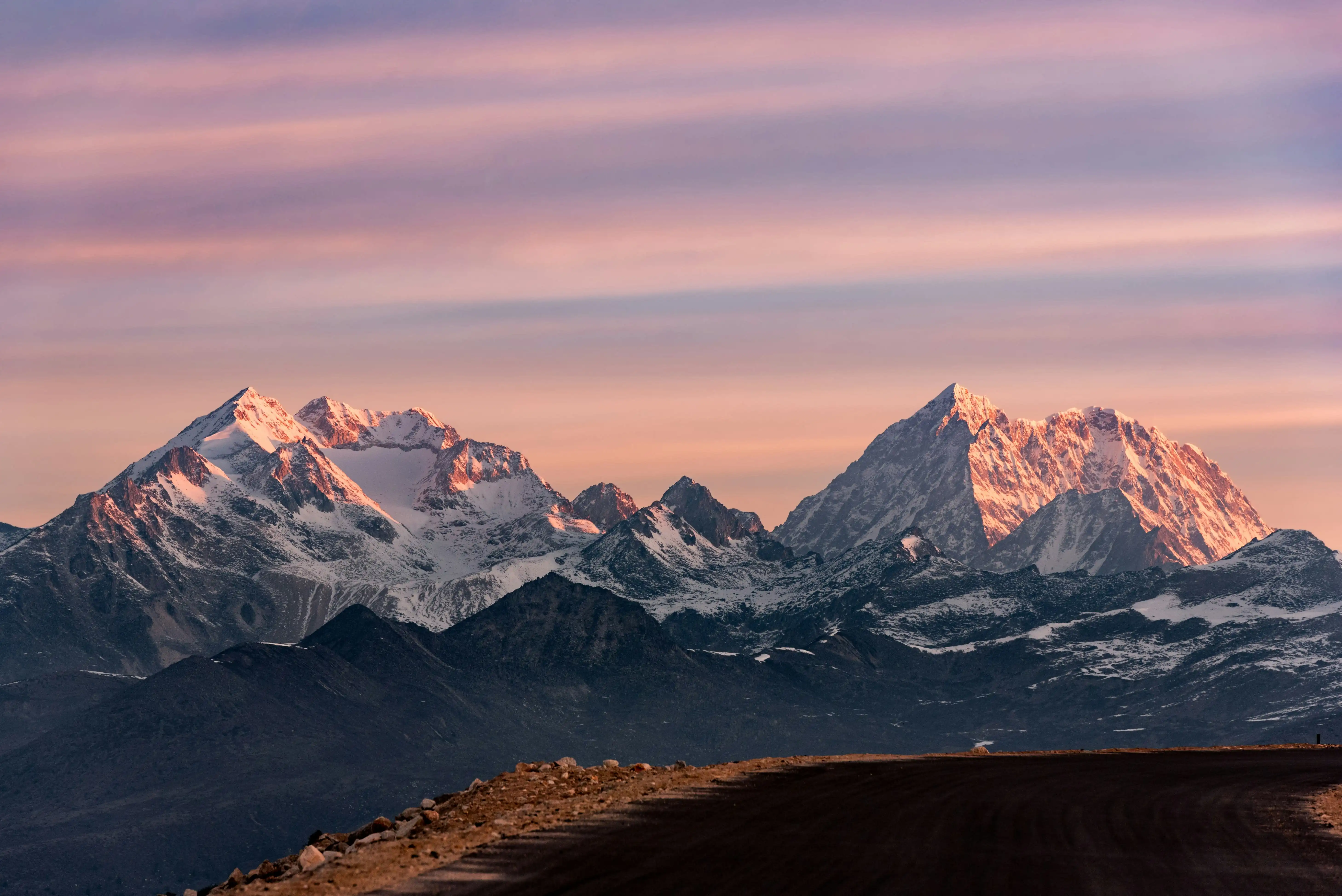 The ridged surface of himalayas